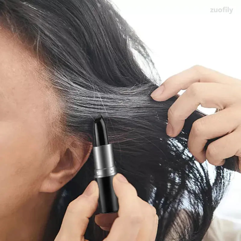 Crème Colorante Temporaire Noir Marron pour Couverture des Cheveux Gris