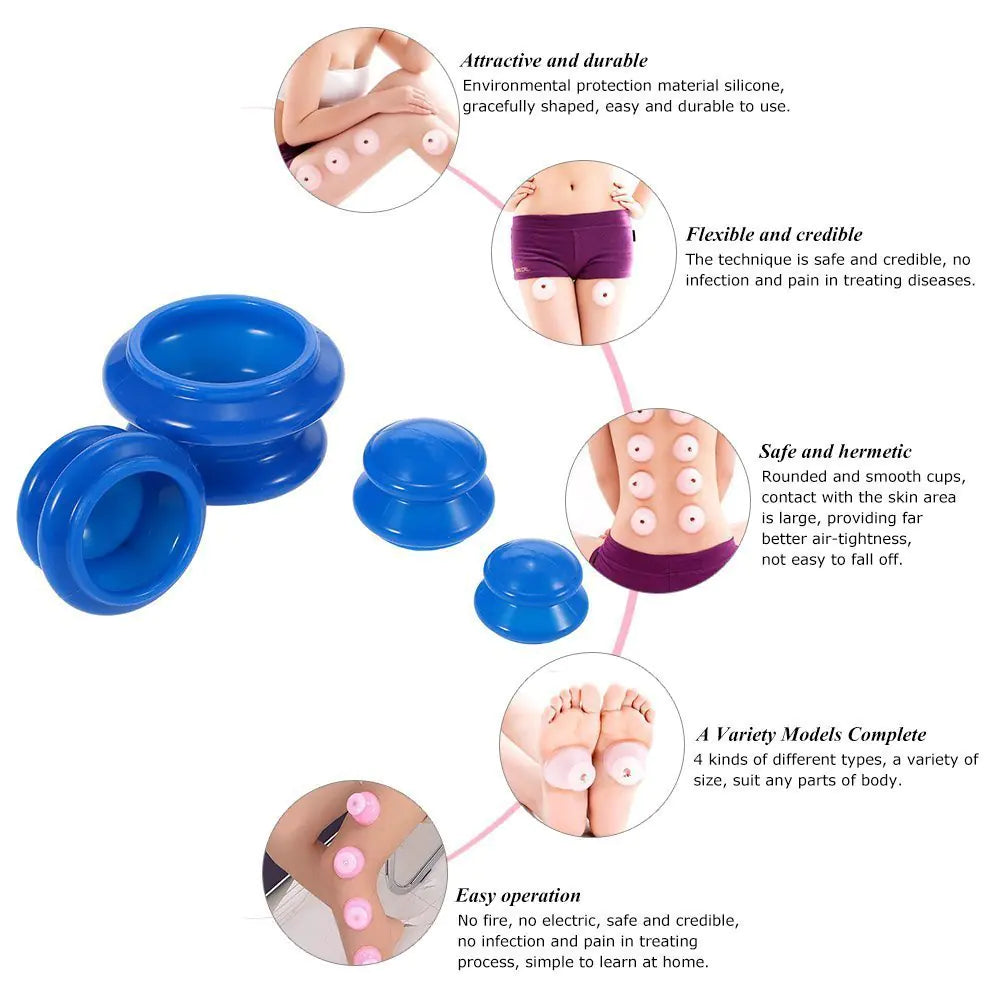 Ventouses de massage en silicone à vide