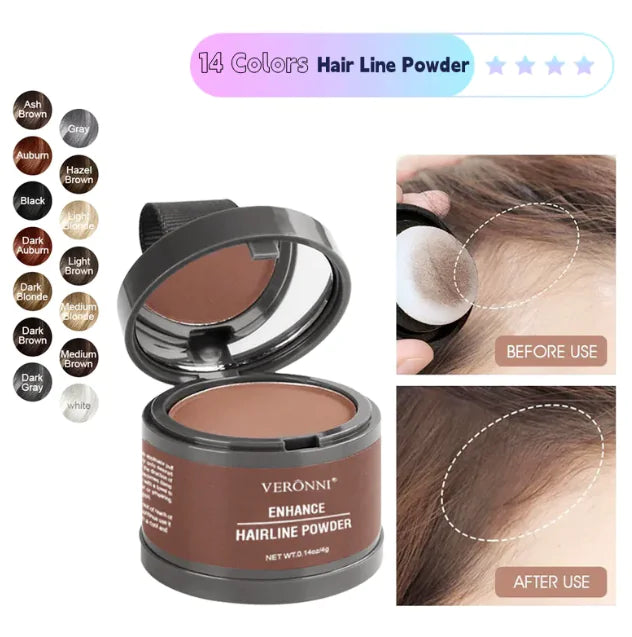 Poudre camouflage racines – Palette 14 nuances