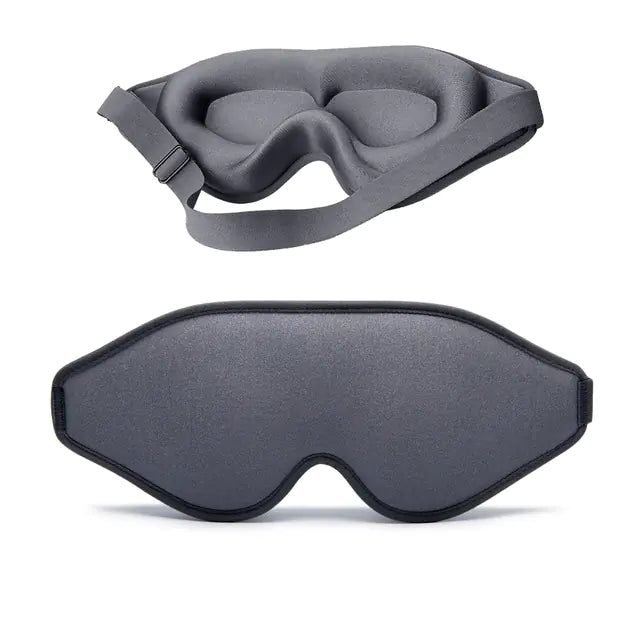 Masque de Sommeil en Mousse à Mémoire de Forme 3D Naturel pour le Confort