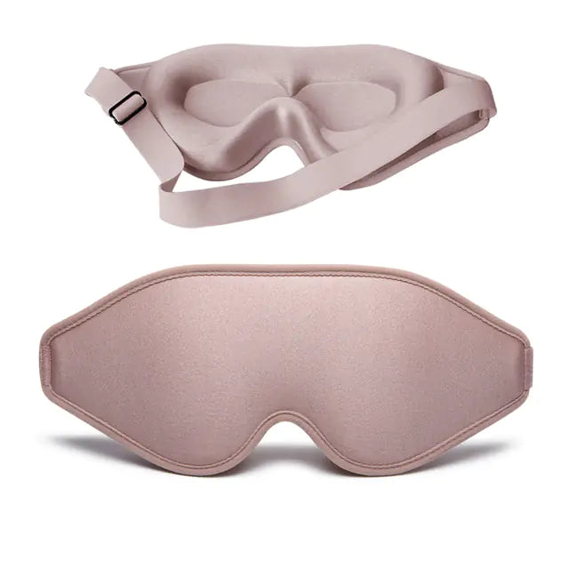 Masque de Sommeil en Mousse à Mémoire de Forme 3D Naturel pour le Confort