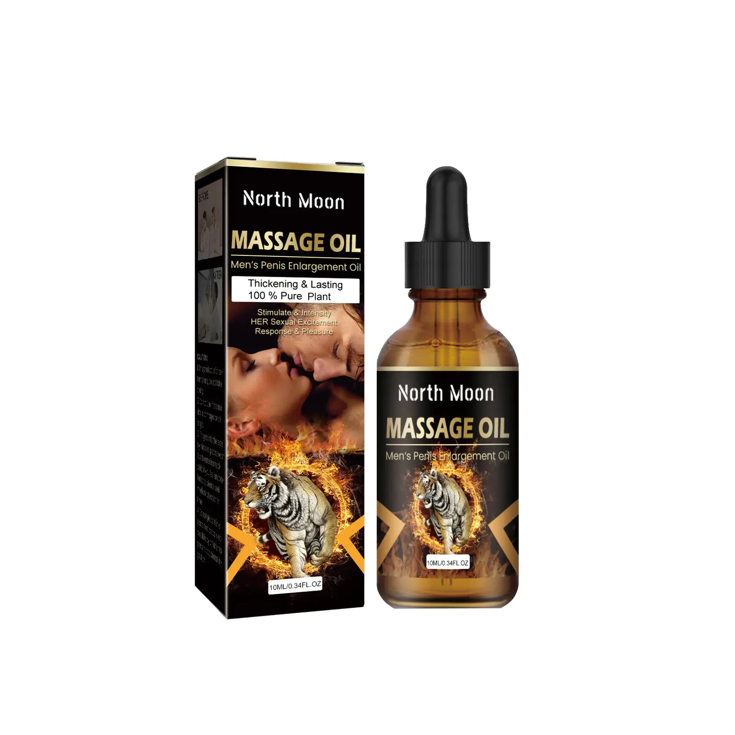 Huile de Massage North Moon pour Hommes, Soin du Corps et Hydratation