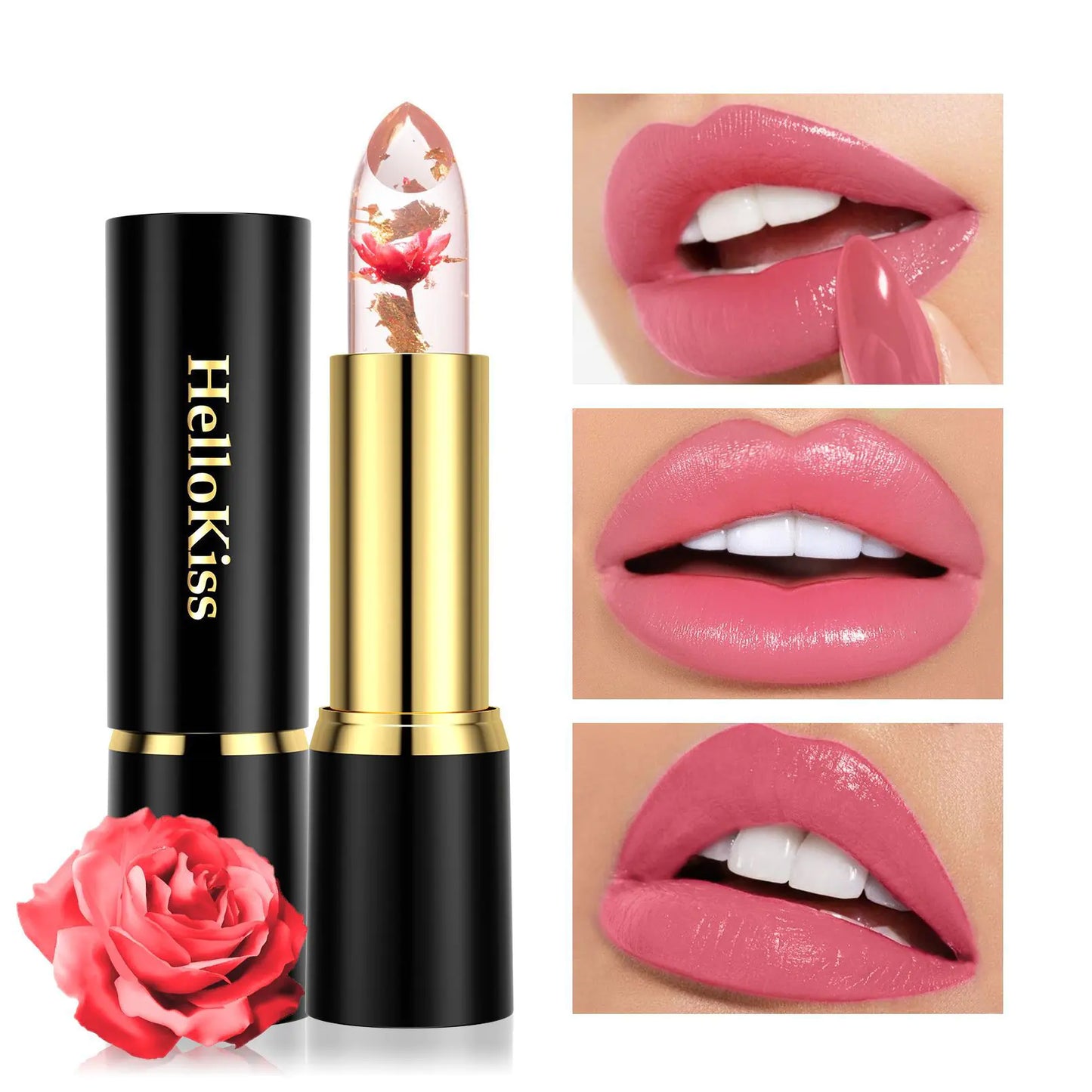 Rouge à Lèvres Hydratant aux Fleurs de Gelée Nourrissantes