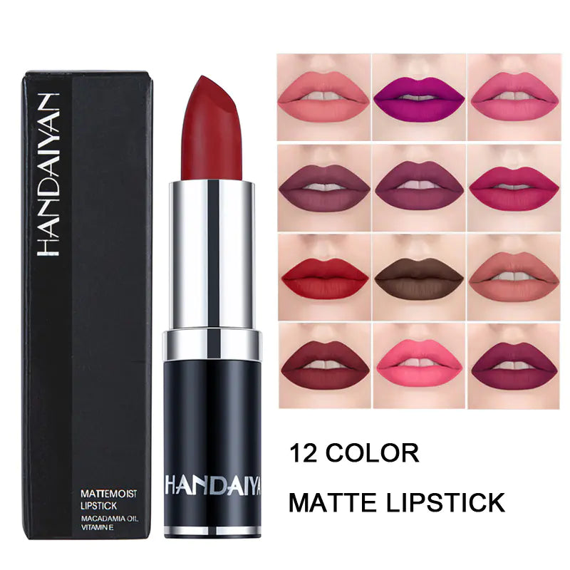 Gloss Mat Velouté en Nuances de Rouge Brun et Pourpre