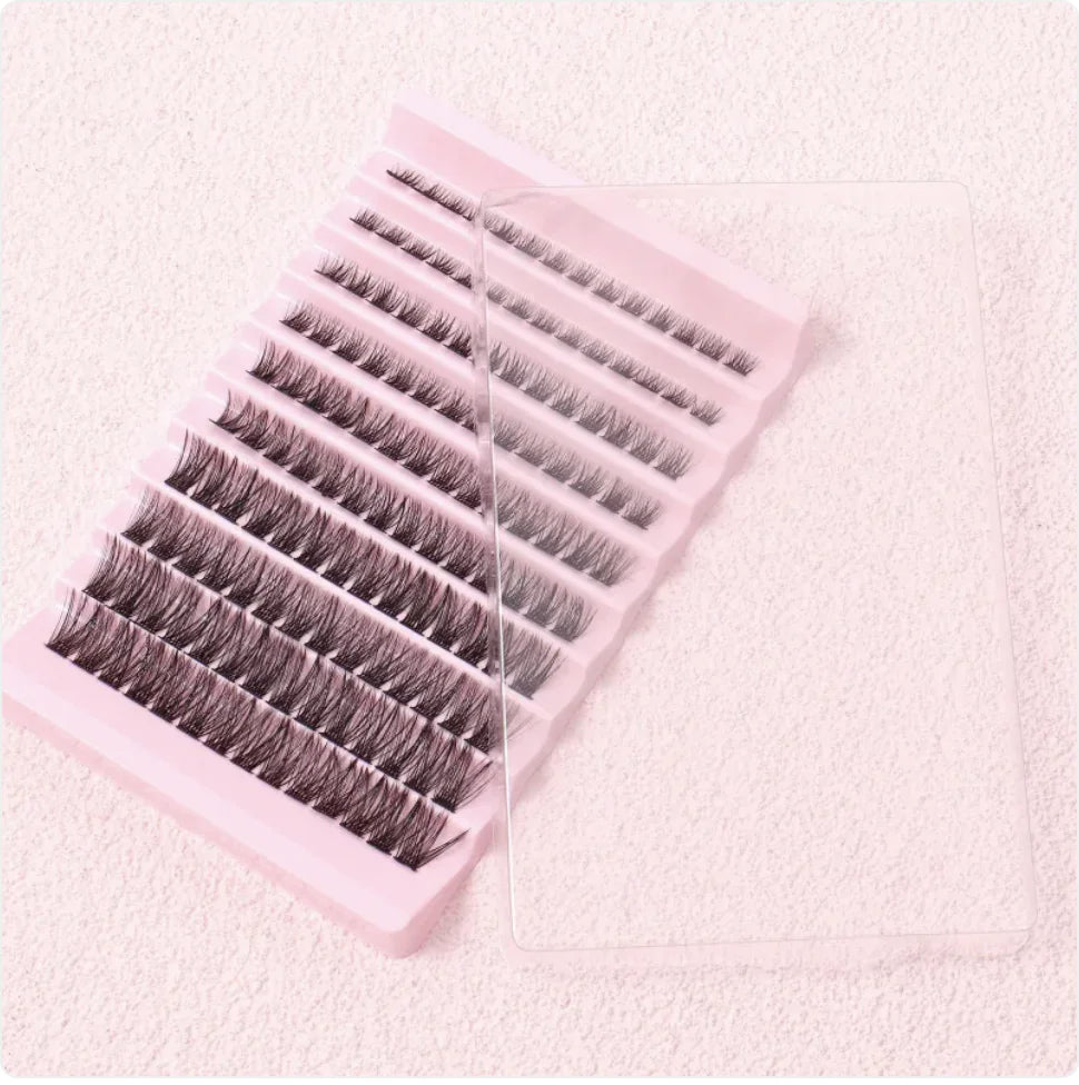 Kit de faux cils en clusters naturels – Grande capacité