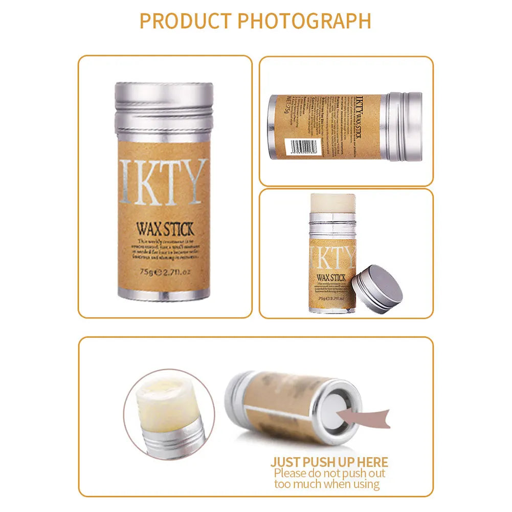 Professional Non-Greasy Hair Wax Stick for All Hair Types