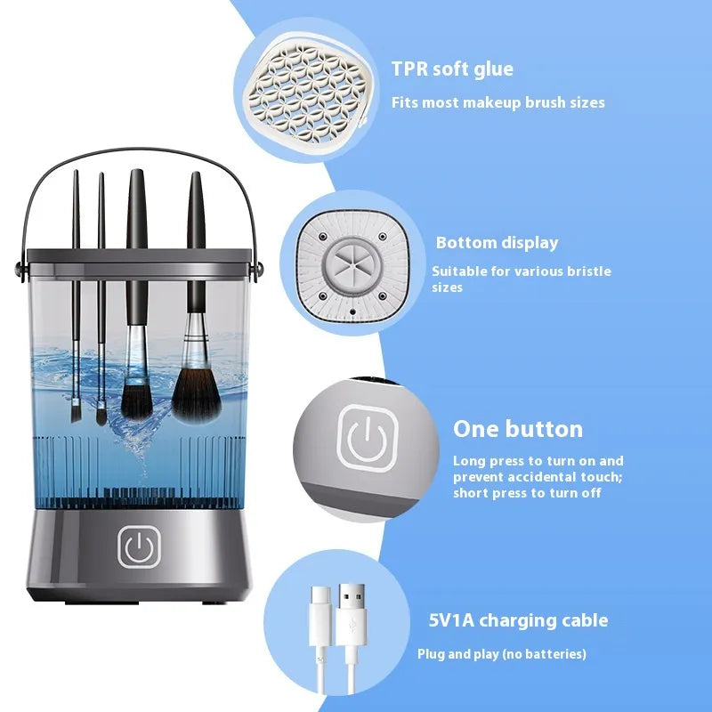 Nettoyeur électrique multi-brosses à maquillage