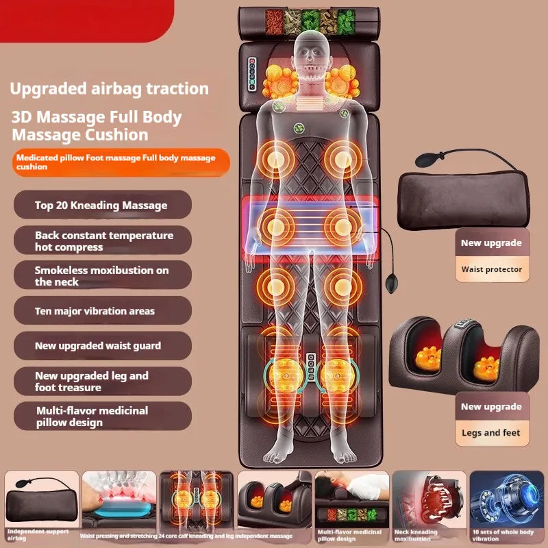 Tapis de massage cervical allongé pour le corps entier