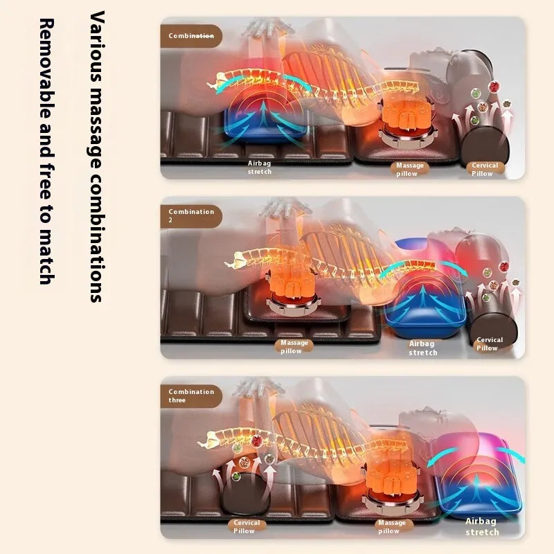 Tapis de massage cervical allongé pour le corps entier