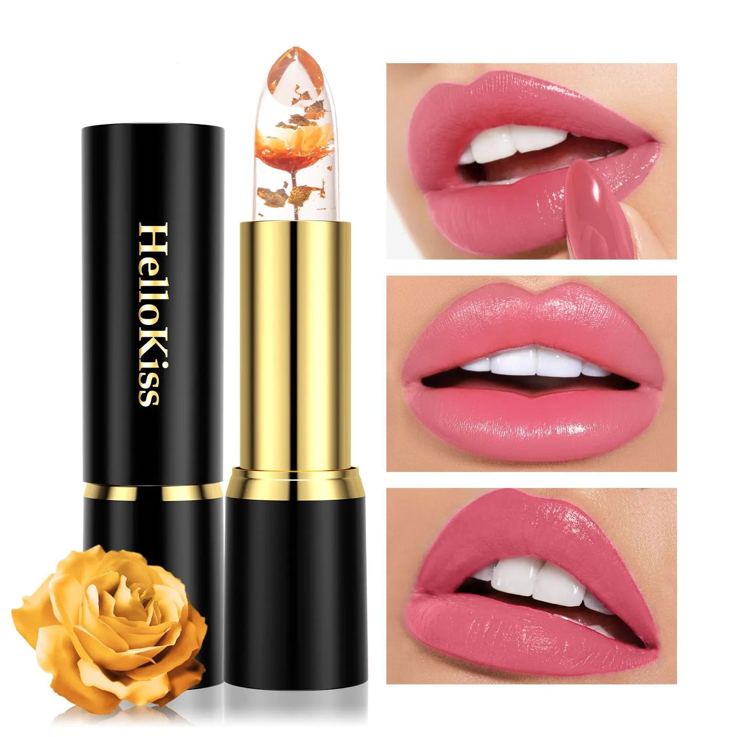 Rouge à Lèvres Hydratant aux Fleurs de Gelée Nourrissantes