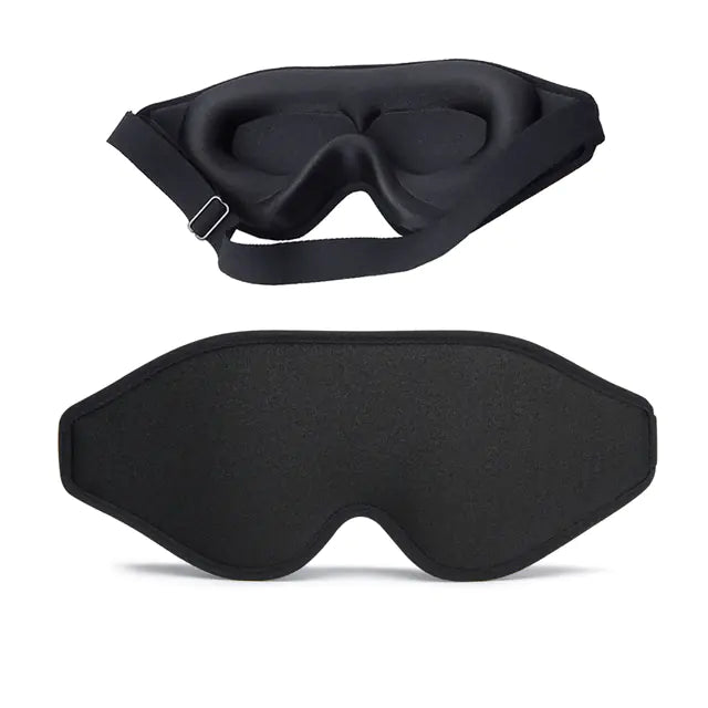 Masque de Sommeil en Mousse à Mémoire de Forme 3D Naturel pour le Confort