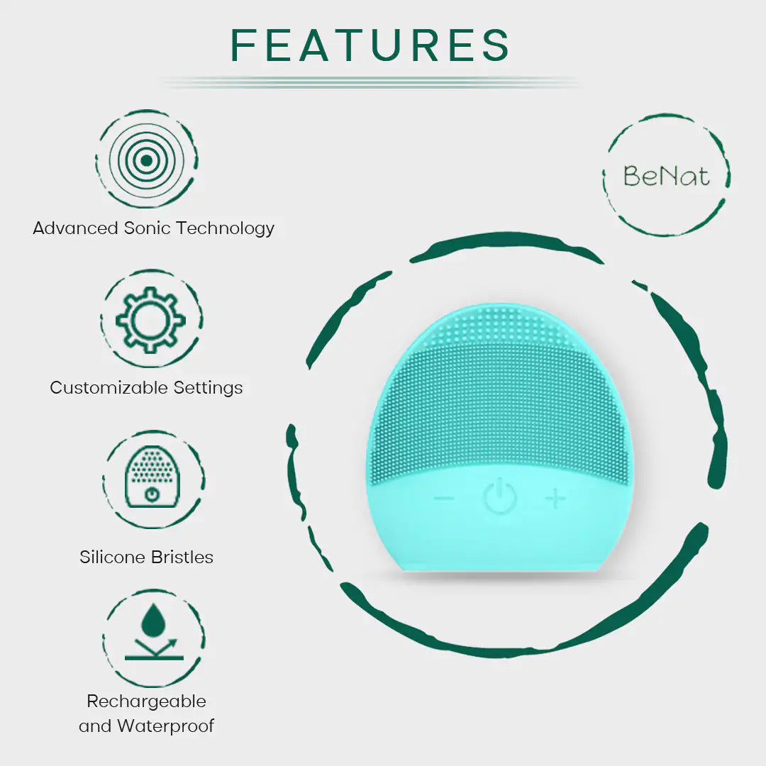 Brosse de Nettoyage Visage Rechargeable