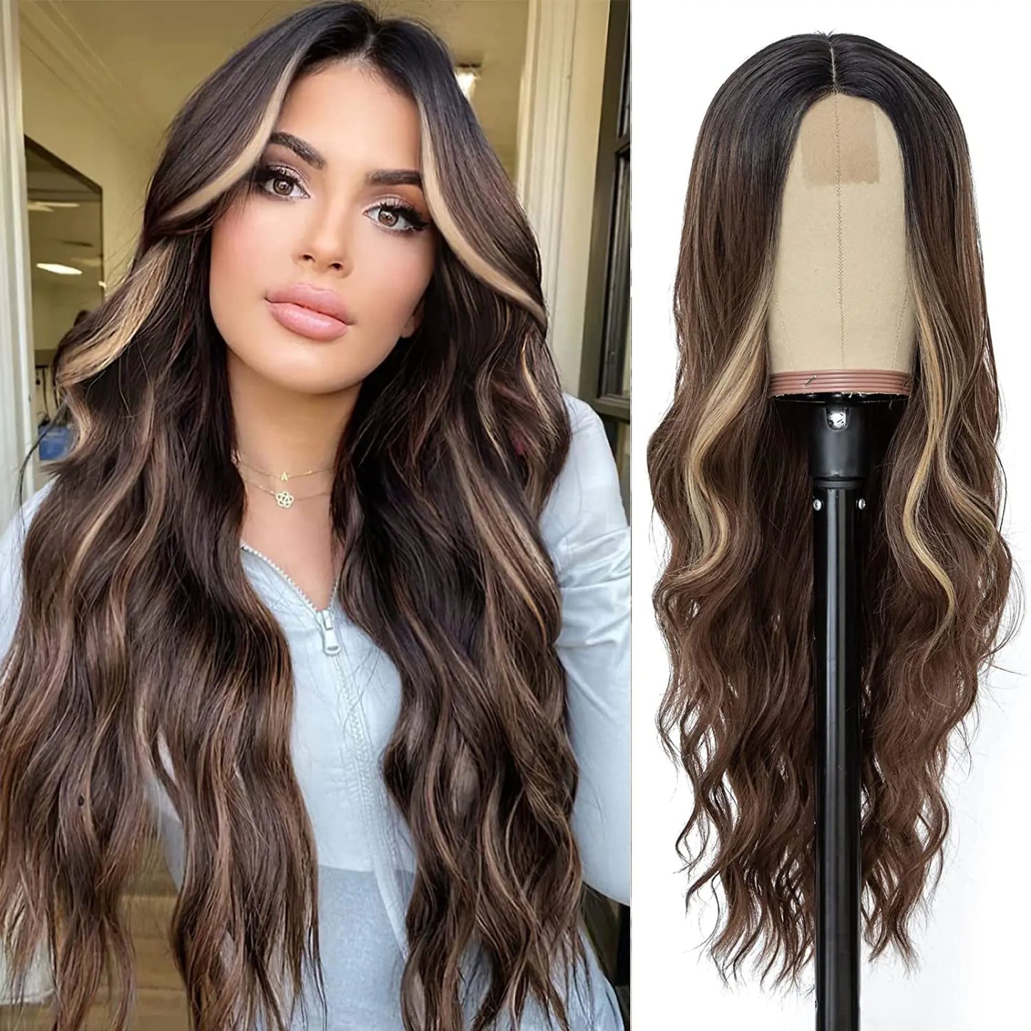 Coiffure en Dentelle pour Femmes pour Cheveux Bouclés à Grandes Ondulations