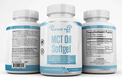 Gélules d'huile MCT – Energie rapide