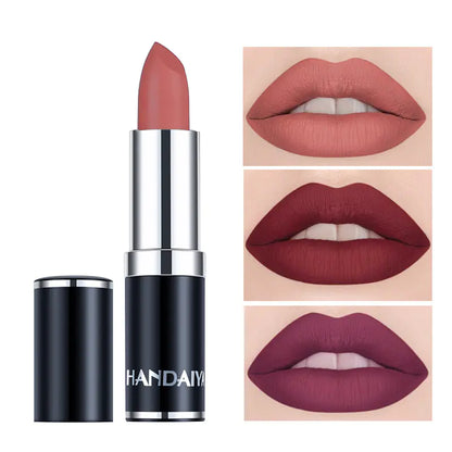 Gloss Mat Velouté en Nuances de Rouge Brun et Pourpre