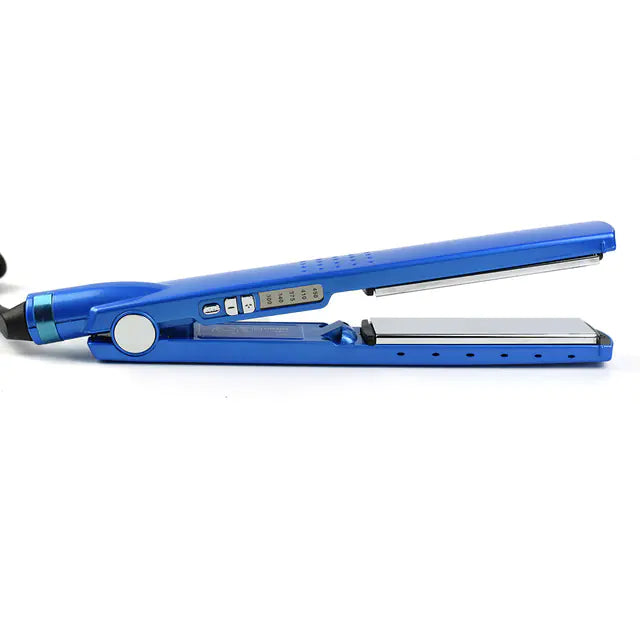 Dual-Purpose Blue Hair Straightener for Quick Styling