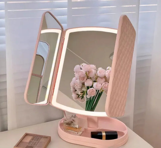 Lampe de maquillage LED pliante pour bureau